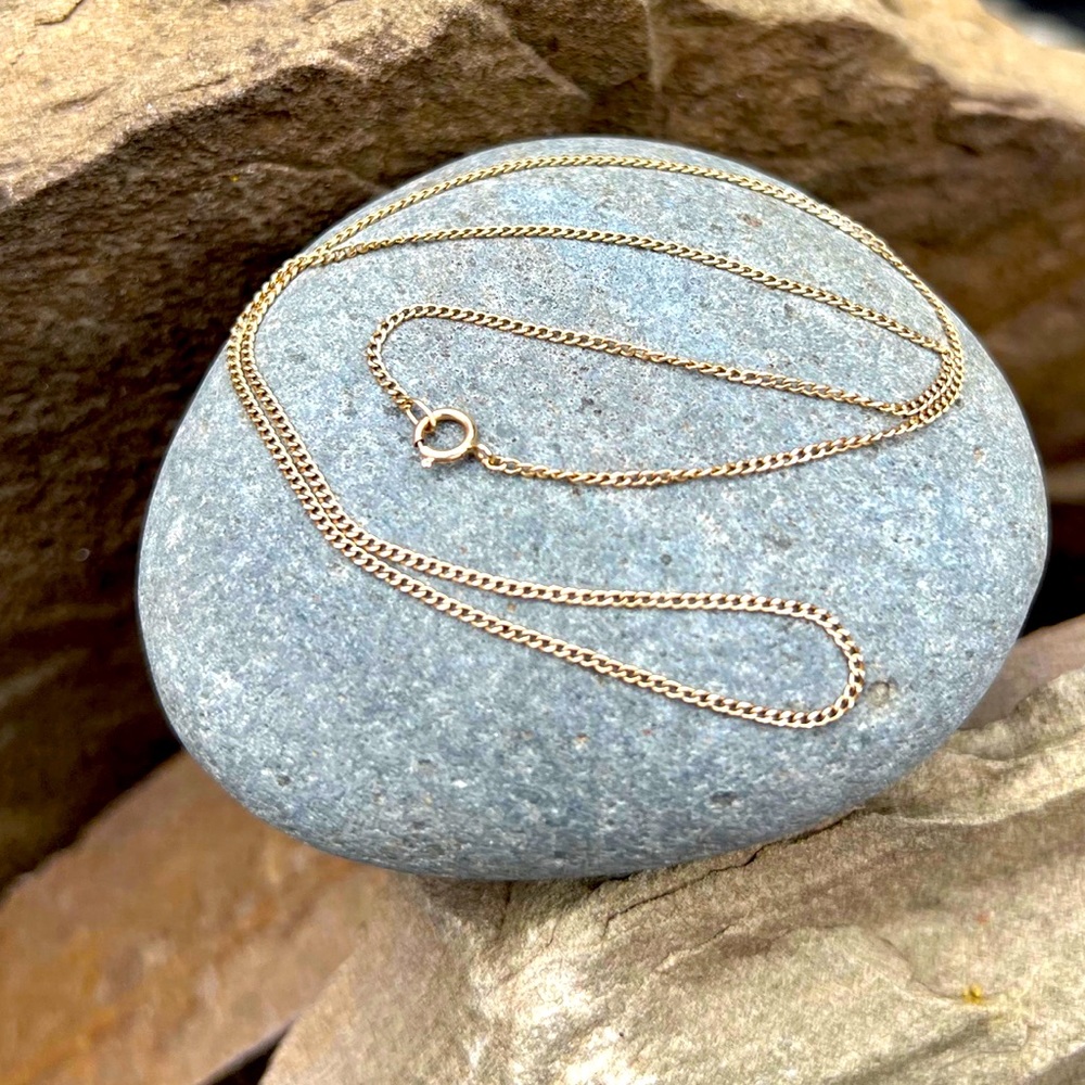 14k Solid Gold Curb Chain